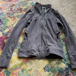 Women's Gray Zip-Up Jacket